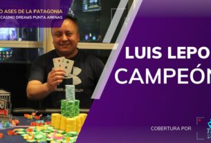 Torneo de Póker en Punta Arenas, Luis Lepori Campeón